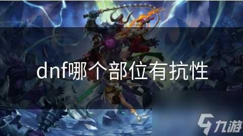 dnf哪个部位有抗性