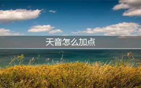 《梦幻新诛仙》天音如何加点 天音加点方法(天音怎么加点)