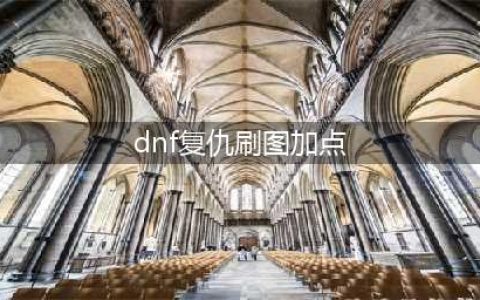 DNF复仇者110级刷图加点攻略(dnf复仇刷图加点)