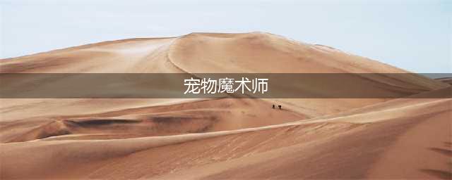 《驯龙物语》宠物魔术师幻厉害吗 宠物怎么样(宠物魔术师)