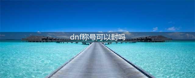 《dnf》称号可以封装吗(dnf称号可以封吗)