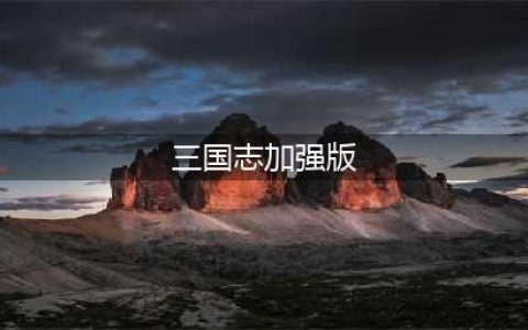 《三国志11威力加强版》隐藏要素全开方法分享 隐藏要素怎么开启(三国志加强版)