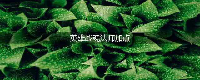 《英雄战魂》手游巫师怎么加点 巫师加点方法介绍(英雄战魂法师加点)