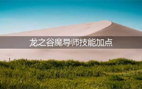 《龙之谷2》手游魔导师技能怎么加点 魔导师技能加点方法分享(龙之谷魔导师技能加点)