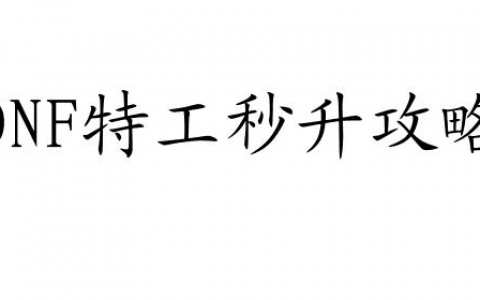 DNF特工秒升攻略-怎么快速提升特工职业等级