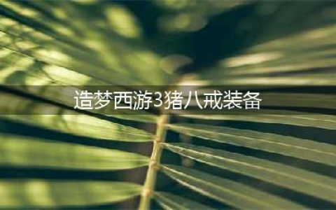 造梦西游3八戒装备有哪些 八戒装备大全(造梦西游3猪八戒装备)