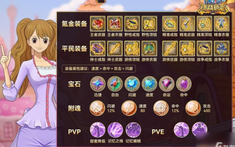 航海王燃烧意志布玲装备推荐 航海王燃烧意志布玲装备怎么搭配