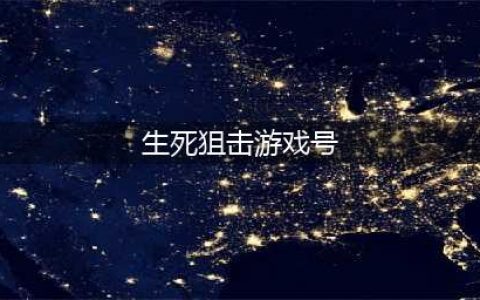 生死狙击好号和密码真的 好号密码大全(生死狙击游戏号)