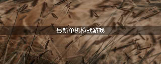 2022好玩的枪战单机游戏推荐 枪战题材单机游戏排行榜(最新单机枪战游戏)