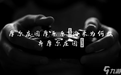 摩尔庄园摩乐乐 淘米为何放弃摩尔庄园