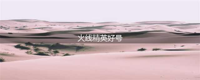 火线精英土豪号密码没人玩真的 火线精英好号和密码真的大全(火线精英好号)