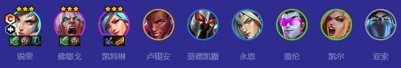 《金铲铲之战》s10刀锋领主锐雯阵容推荐