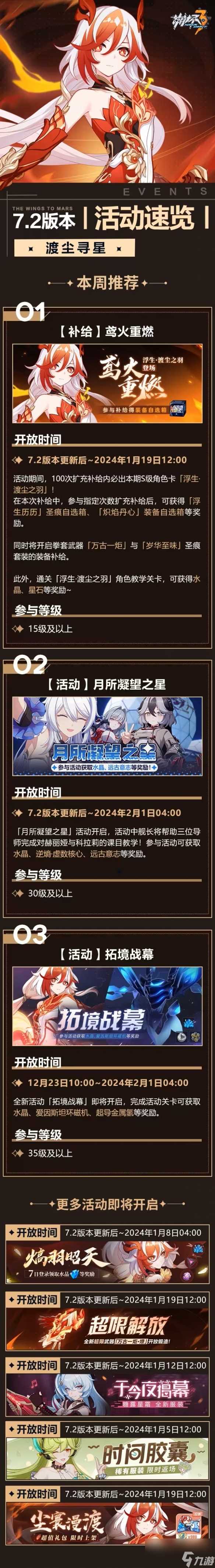 《崩坏3》7.2版本更新了什么