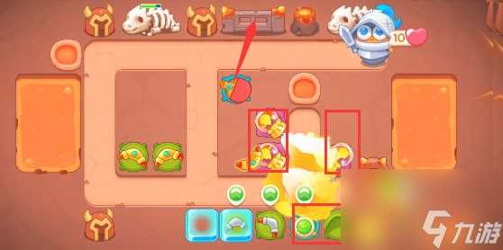 保卫萝卜4饿龙传说第52关怎么过