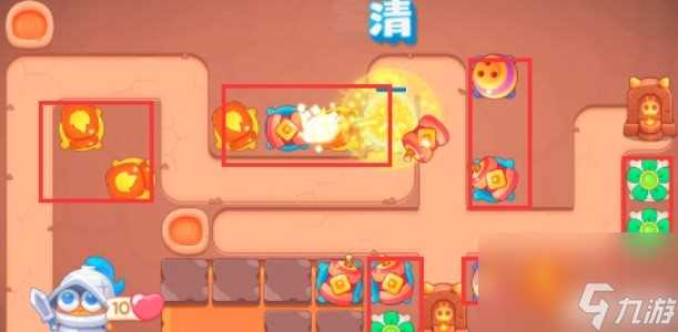 保卫萝卜4饿龙传说第54关怎么过