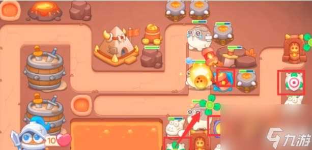 保卫萝卜4饿龙传说第54关怎么过