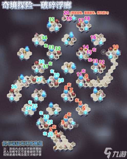 剑与远征破碎浮廊攻略路线图 剑与远征破碎浮廊通关走法  干货