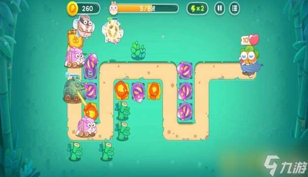 保卫萝卜4卧兔藏龙第37关满星图文攻略 怎么放置炮塔容易通关