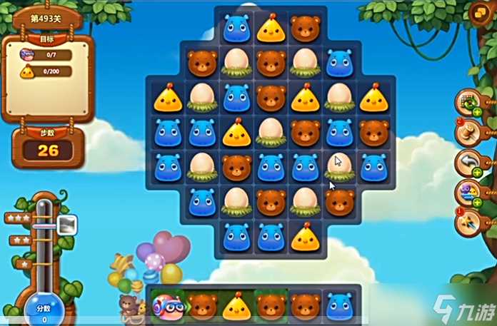 《开心消消乐》493关通关攻略