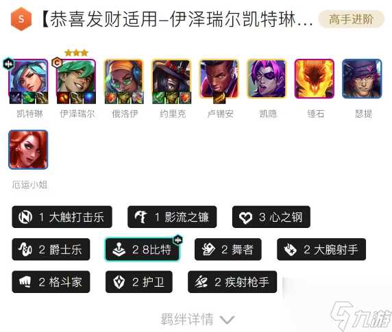 金铲铲之战s10伊泽瑞尔凯特琳阵容推荐 s10伊泽瑞尔凯特琳阵容玩法攻略