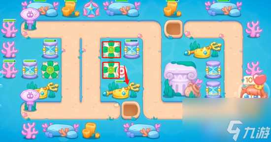 保卫萝卜4海的闺女第12关通关攻略