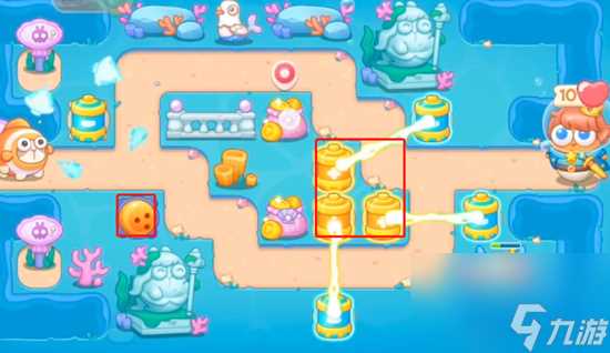 保卫萝卜4海的闺女第11关通关攻略