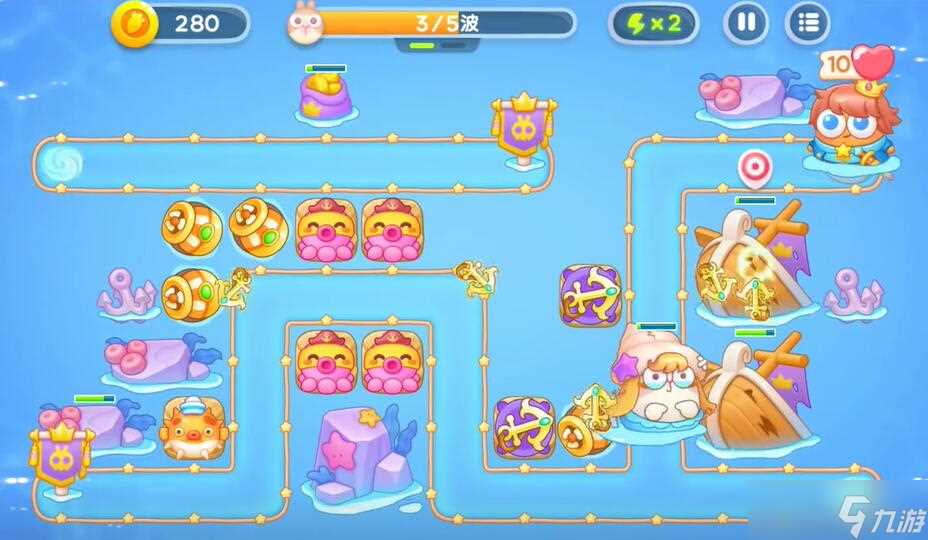 保卫萝卜4海的闺女第45关攻略