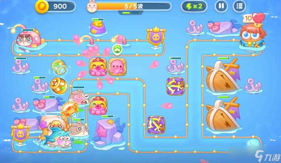 保卫萝卜4海的闺女第45关攻略