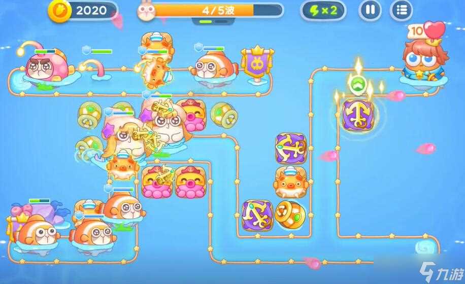 保卫萝卜4海的闺女第45关攻略