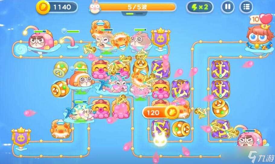 保卫萝卜4海的闺女第45关攻略