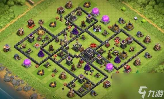 部落冲突9本最强防御布阵怎么搭配 部落冲突九级大本营最强阵型链接