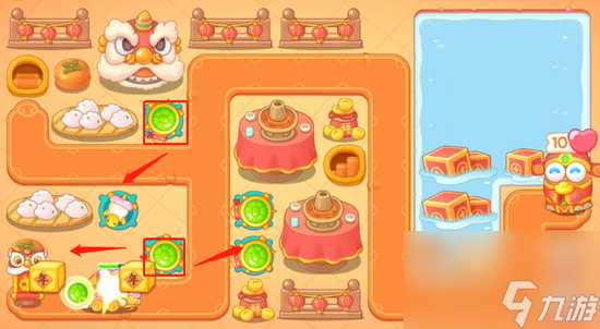 保卫萝卜4新春大集第7关攻略