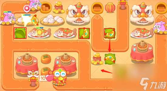 保卫萝卜4新春大集第11关攻略