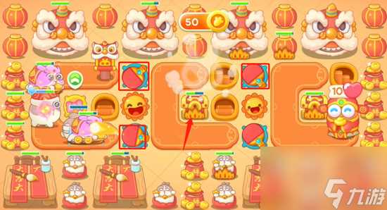 保卫萝卜4新春大集第6关怎么通关