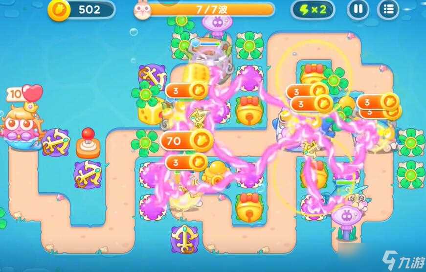 保卫萝卜4海的闺女46关攻略