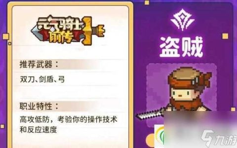 元气骑士前传盗贼职业搭配推荐-元气骑士前传盗贼职业怎么搭配
