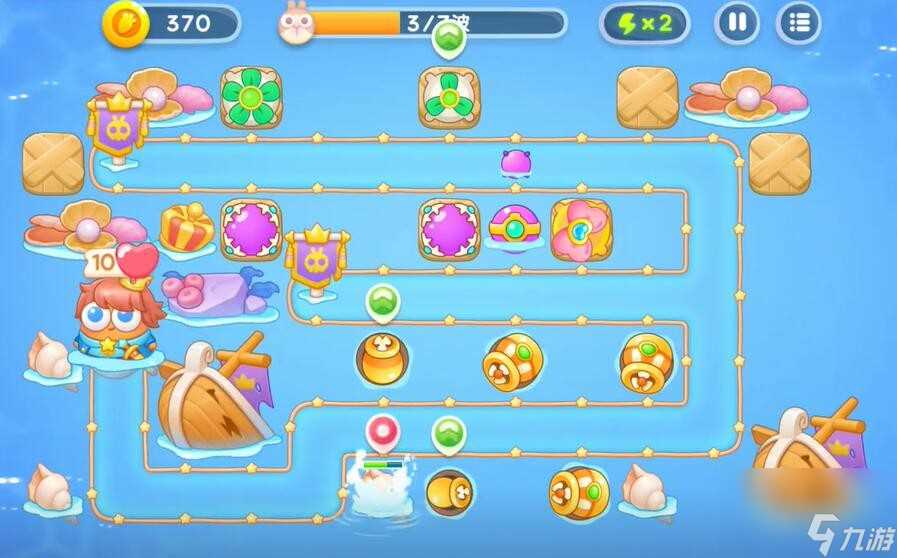 《保卫萝卜4》海的闺女第51关通关攻略