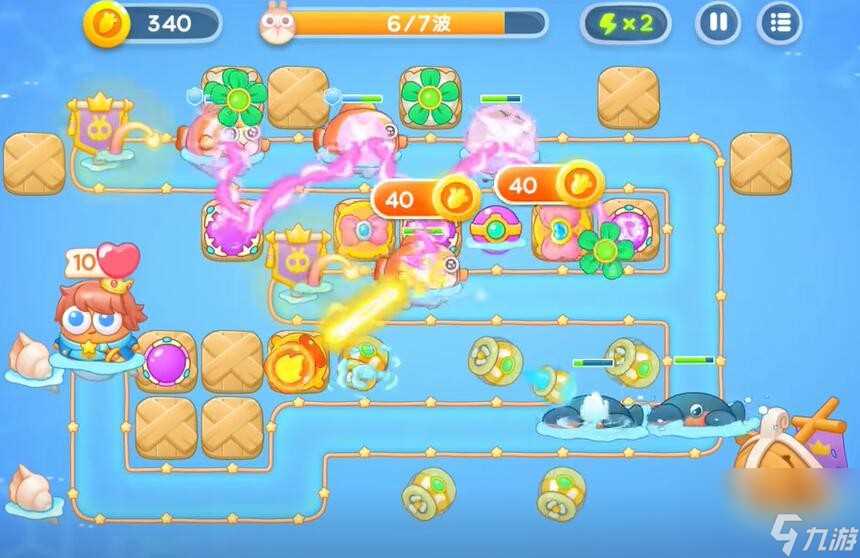 《保卫萝卜4》海的闺女第51关通关攻略