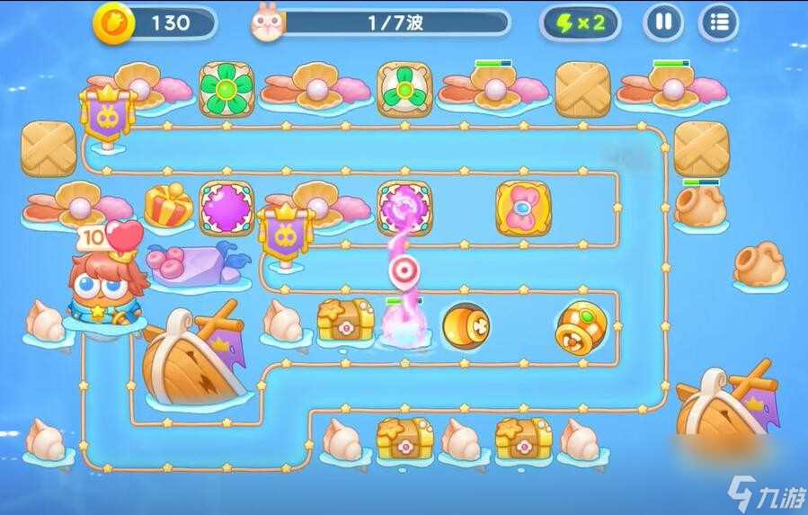 《保卫萝卜4》海的闺女第51关通关攻略