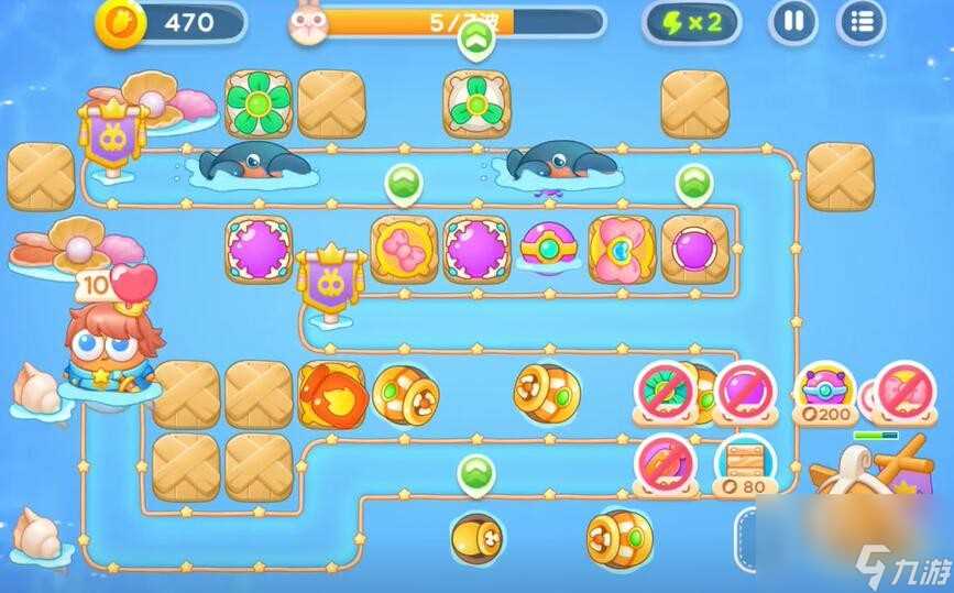 《保卫萝卜4》海的闺女第51关通关攻略