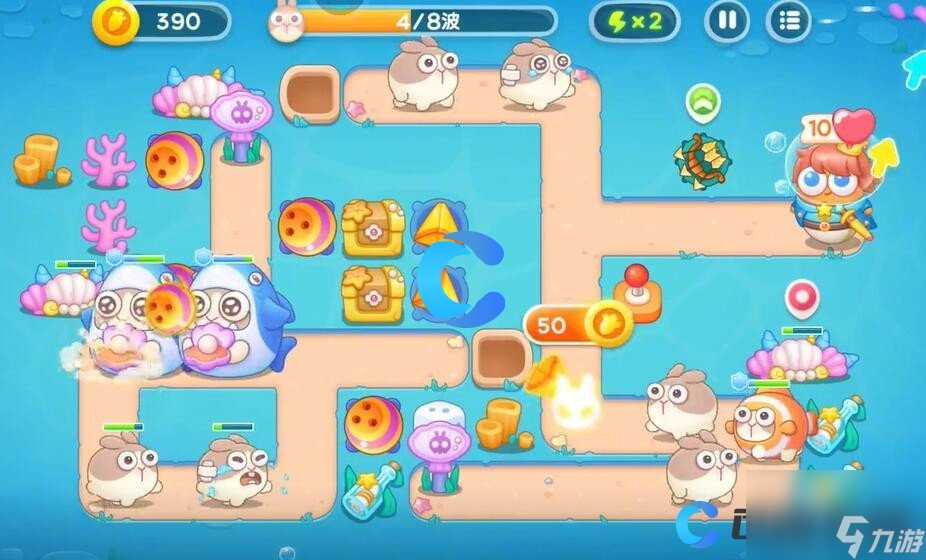 《保卫萝卜4》海的闺女第三十一关怎么过关