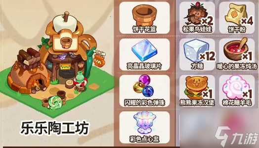 冲呀饼干人王国乐乐陶工坊生产所需材料有什么 具体介绍