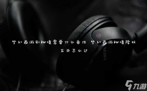 梦幻西游刷秘境需要什么条件 梦幻西游秘境降妖五开怎么过
