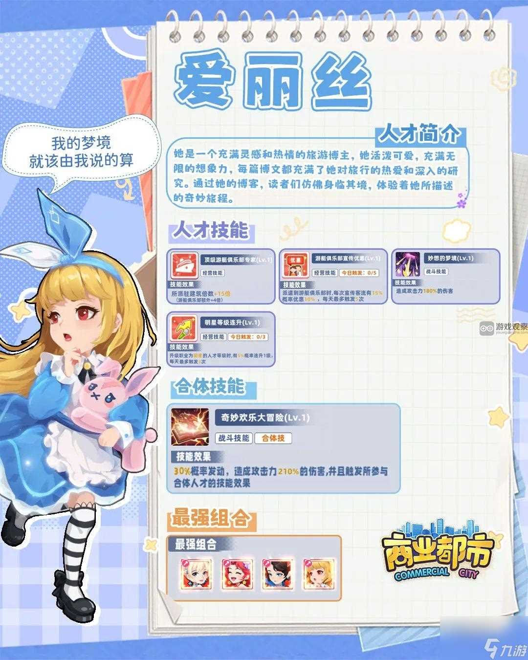 商业都市爱丽丝技能效果介绍