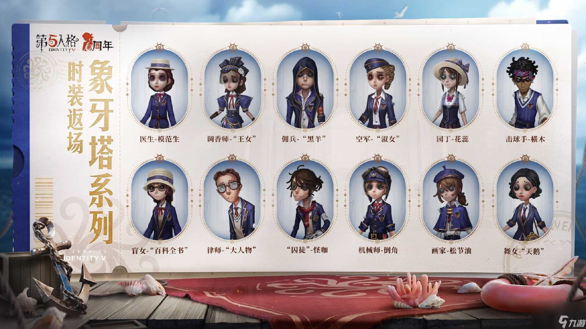 第五人格周年庆溯洄象牙塔时装怎么样 周年庆溯洄象牙塔系列时装介绍