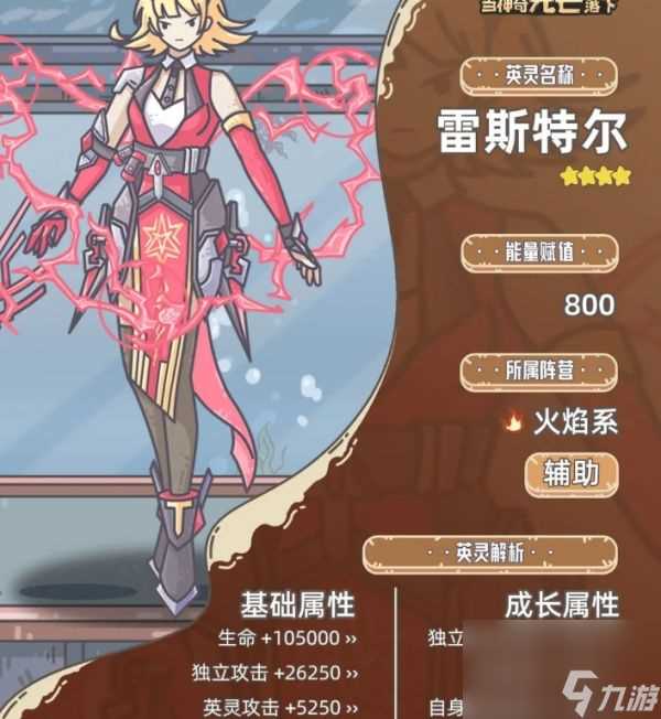 当神奇光芒落下雷斯特尔怎么样 雷斯特尔角色介绍