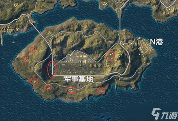 《和平精英》海岛图高物资分布地方有什么