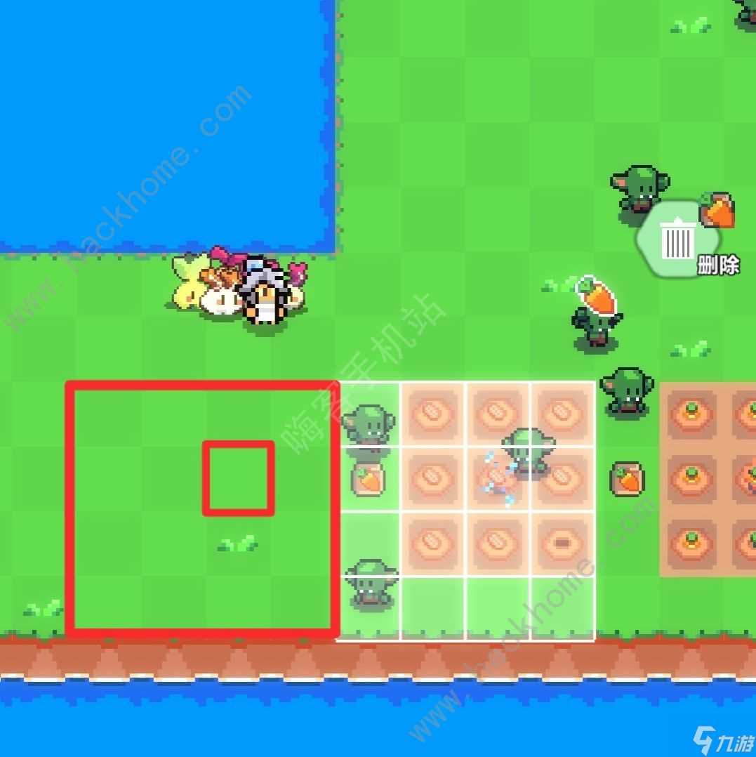 海岛时光种田挖矿洒水器怎么放在农作物中间 洒水器放置技巧