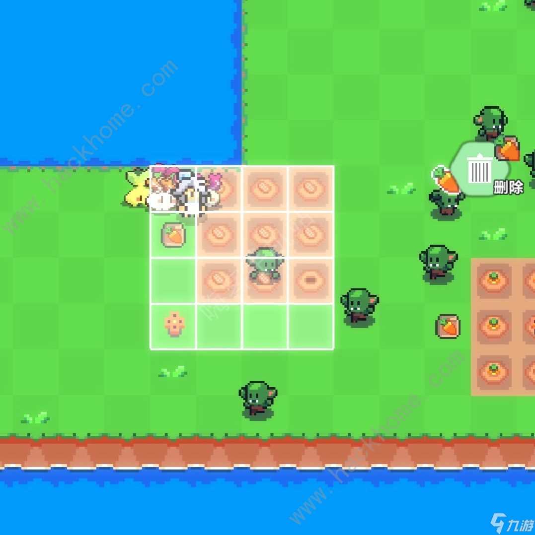 海岛时光种田挖矿洒水器怎么放在农作物中间 洒水器放置技巧