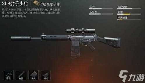 《和平精英》SLR射手步枪配件推荐